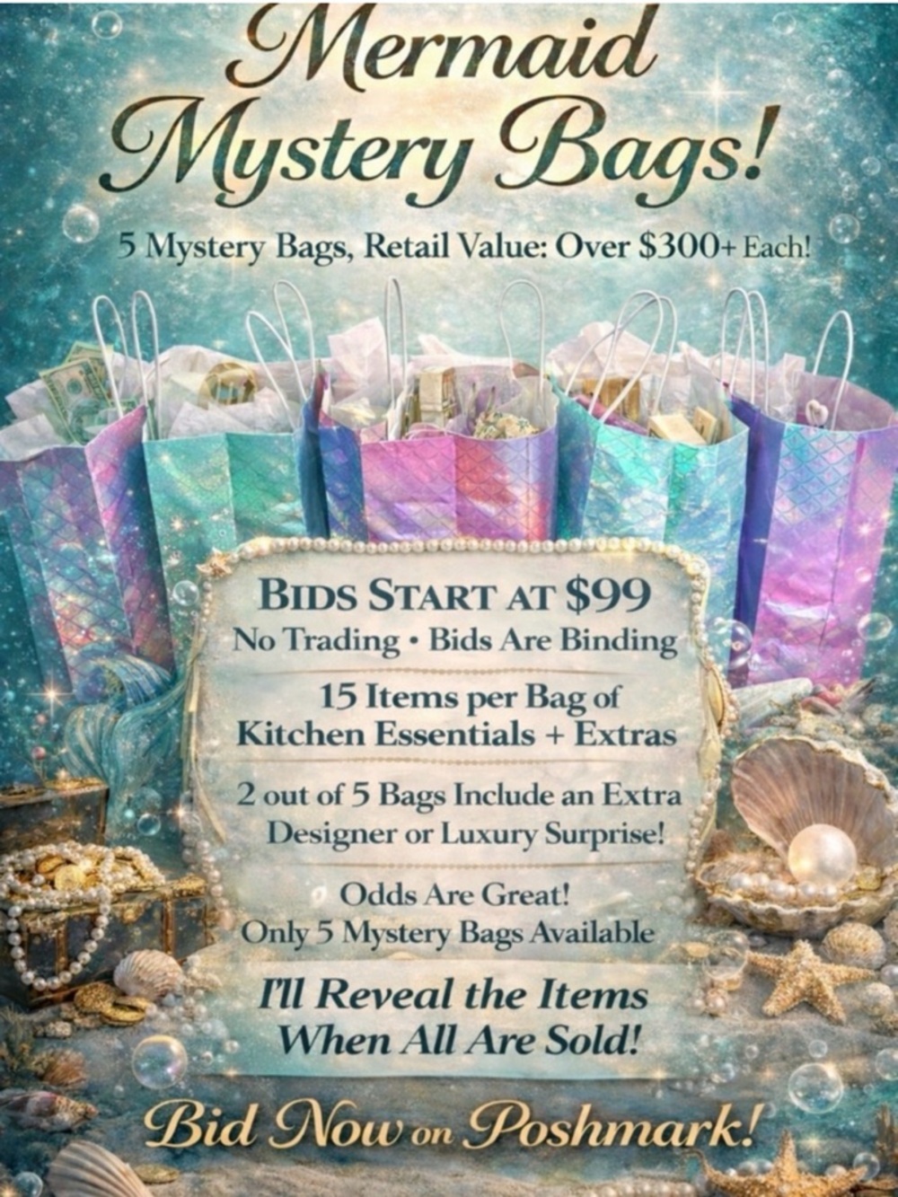 (2) ASHLEAS & CHEF JAMIE LIVE SHOW FLYER 🧜🏼‍♀️👩‍🍳 - Picture 8 of 11